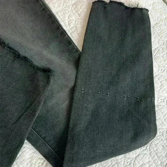 Paige Stone Washed Skinny Black Jeans 26 - Picture 5 of 14